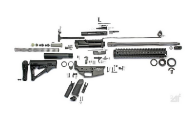 broken down AR 15